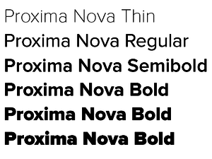 Proxima Nova Font